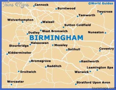 Birmingham Map Tourist Attractions