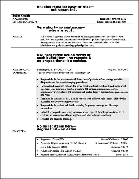Nurse Curriculum Vitae Sample Free Samples Examples And Format Resume