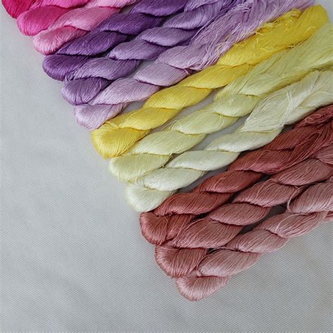 Embroidery Silk Floss Silk Thread 15 Skeins Suzhou Etsy