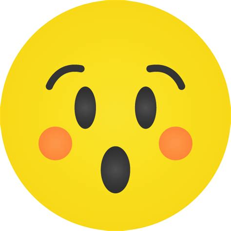 smiley jaune emoji etonne choque shocked surprised Image GIF animé