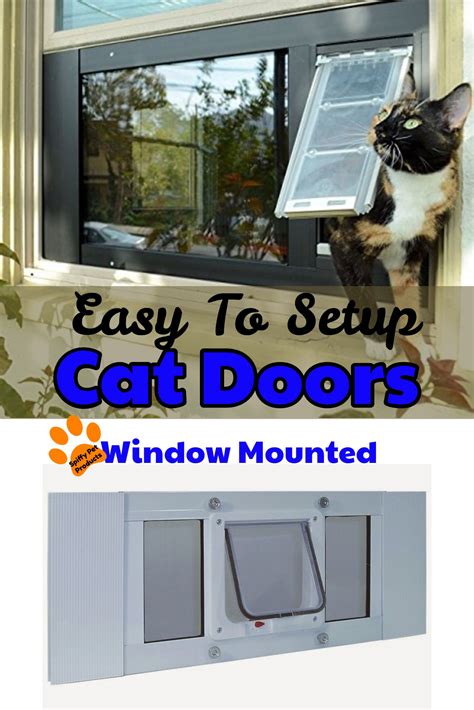 Diy crafts for your cat. Best Window Mounted Cat Door Ideas | Cat window, Cat house diy, Cat care tips
