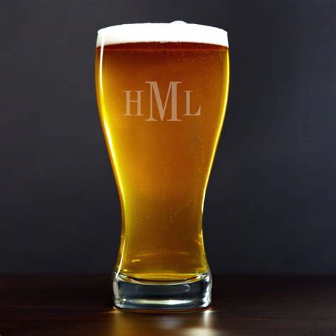 Personalized Beer Pilsner Glass 20oz
