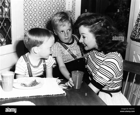 Susan Hayward With Her Twin Sons Timothy Barker And Gregory Barker