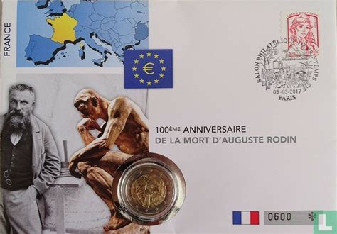 Frankreich 2 Euro 2017 Numisbrief 100th Anniversary Of The Death Of