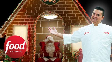 buddy valastro s 13 foot tall gingerbread house buddy vs christmas food network youtube