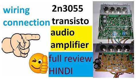 2n3055 transistor audio amplifier circuit diagram