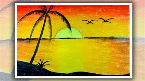 Sunrise Scenery Drawing Easy And Simple We Show You How To Draw