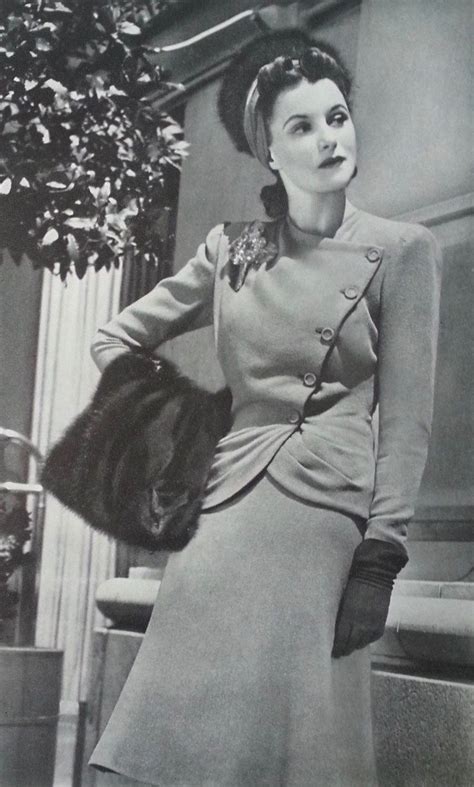 Pin By 1930s 1940s Women S Fashion On 1940s Suits With Images Vintage Outfits 1940s Fashion