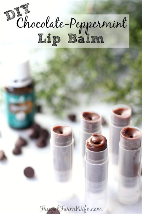 Homemade Chocolate Mint Lip Balm The Frugal Farm Wife Recipe