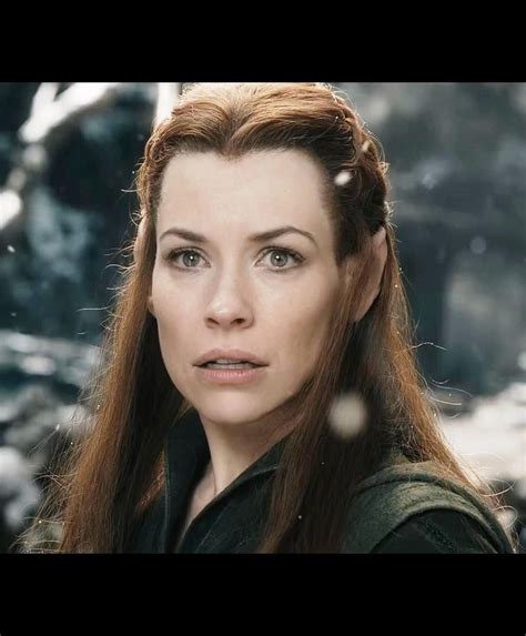 Evangeline Lilly Como La Elfa Silvana Tauriel En El Hobbit 3 La