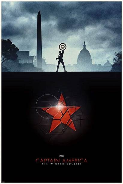 Soldier Winter Captain America Poster Marvel Ferguson