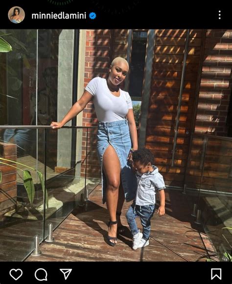 Minnie Dlamini Celebrating Mothers Day With Her Son South Africa
