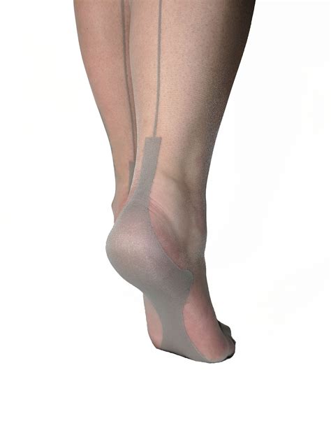 Silk Seamed Stockings With Cuban Heels And Keyhole Welts 5 Etsy
