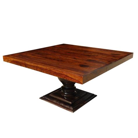 Are you looking for woodworking plans ? Minneapolis Rustic Solid Wood Fusion Pedestal Square Dining Table