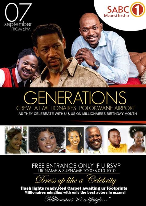 Bizexpress Generations Cast At Millionaires This Weekend