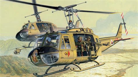 🥇 Aircraft Helicopters Uh 1 Iroquois Vietnam War Wallpaper 39b