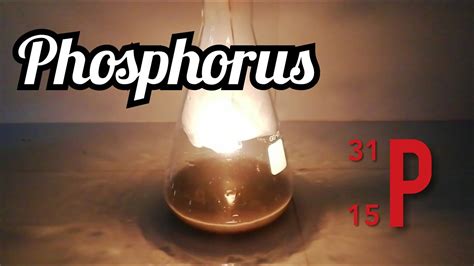 Reaction Of Phosphorus With Oxygen Phosphorus Youtube