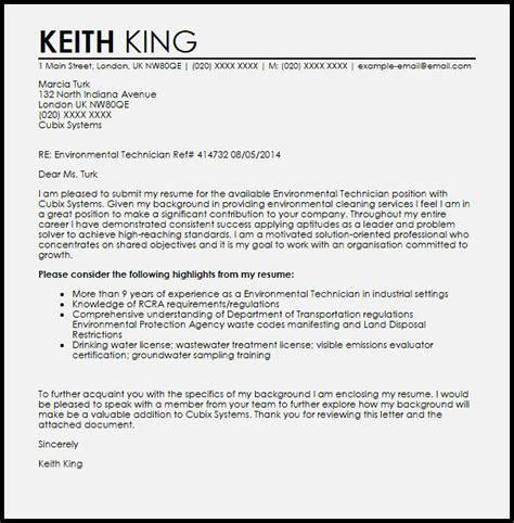 environmental scientist cover letter  resume
