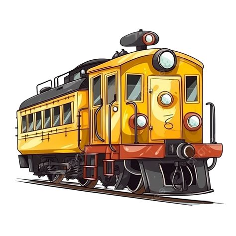 Gambar Kereta Api Kartun Kuning Train Kuning Kereta Api Png Dan Psd