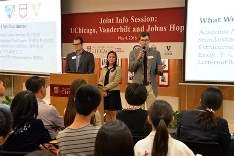 Joint Info Session Uchicago Vanderbilt And Johns Hopkins Center In