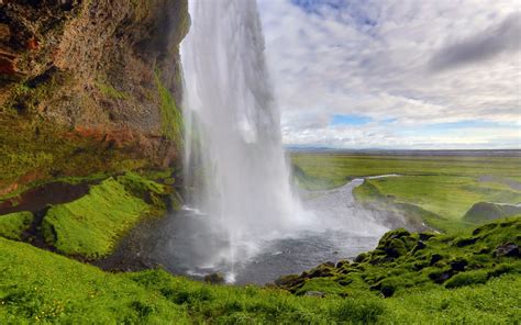 Nature Landscape Waterfall Iceland Wallpapers Hd