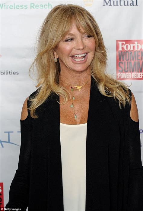 Goldie Hawn Wears Unique Holey Cardigan As She Speaks At Forbes Womens