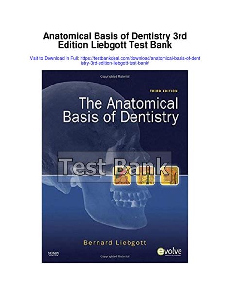 Anatomical Basis Of Dentistry 3rd Edition Liebgott Test Bank Pdf