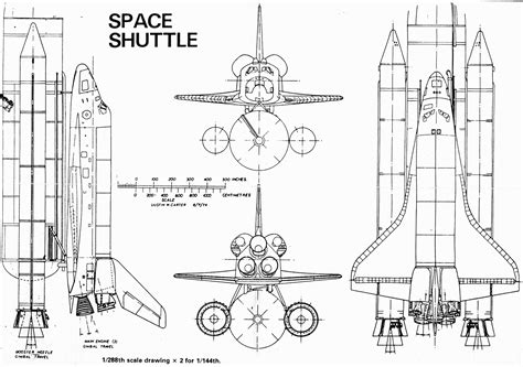 It was developed by nasa and made 135 spaceflights between 1981 and 2011. Space Shuttle Blueprint - Download free blueprint for 3D ...