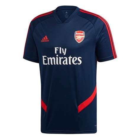adidas Official Mens Arsenal FC Football Training Shirt Jersey Top Navy Blue | eBay