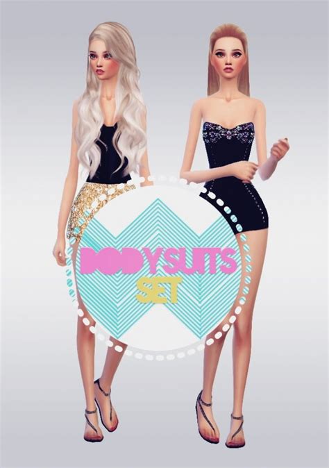Bodysuits Sets By Gabi At Gs Simblr • Sims 4 Updates Sims 4 Sims 4