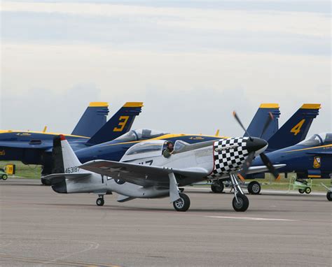 Mustang And Hornets P 51d And Mcdonnell Douglas Fa 18 Horne