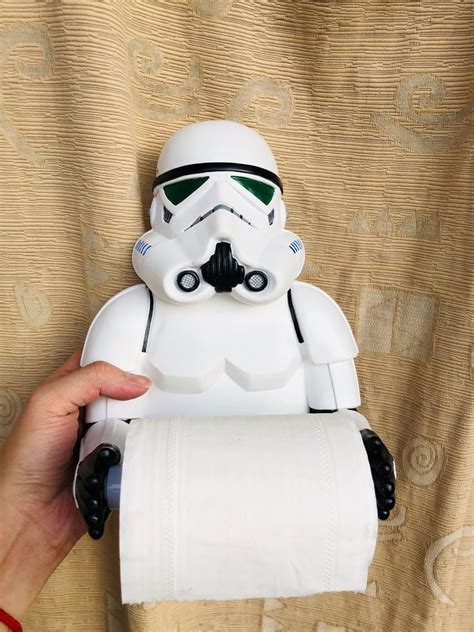 Stormtrooper Toilet Paper Holder Tissue Bathroom Decor Star Etsy