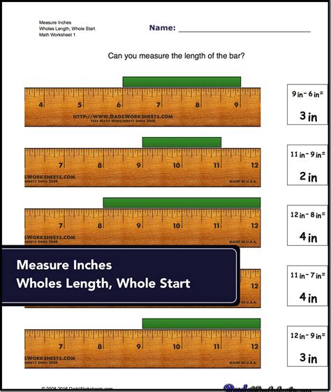Worksheets For Identifying Specific Points On An Imperial Inch Ruler