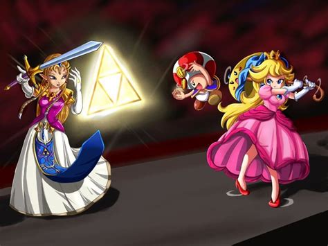 Zelda Vs Peach Mario And Princess Peach Princess Peach Super Smash