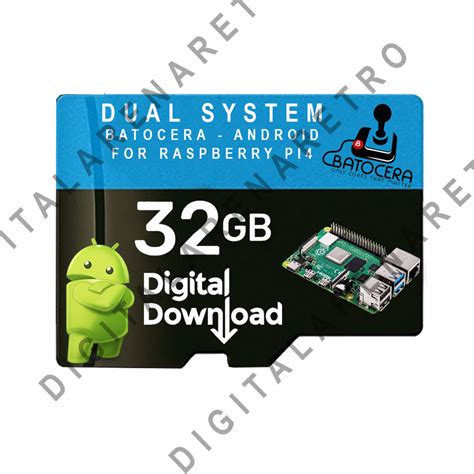 Dual Boot Batocera Android 32 Gb For Pi4 Roms Digital Download