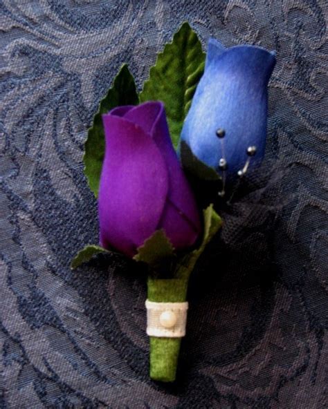 wooden roses from camelot a purple and navy wedding