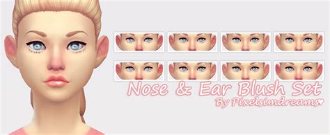 My Sims 4 Blog Nose And Ear Blush By Pixelsimdreams
