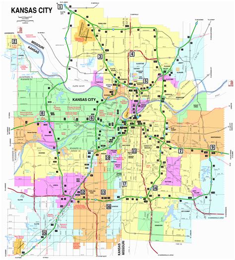 Kansas City Metro Area Map Alayne Lisabeth