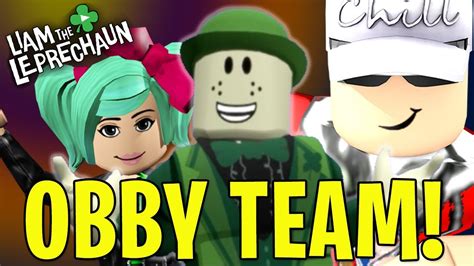 Liam The Leprechauns Roblox Obby Team Play Youtube