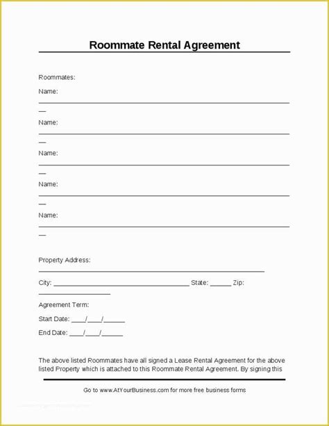 Tenancy Agreement Form Template Free Of 3 Residential Tenancy Agreement