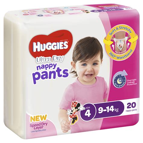 Buy Huggies Ultra Dry Nappy Pants Size 4 Toddler Girl At Mighty Ape