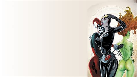 Batman Poison Ivy Catwoman Harley Quinn Hd Wallpaper Anime