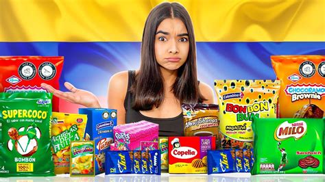 Probando Dulces COLOMBIANOS YouTube