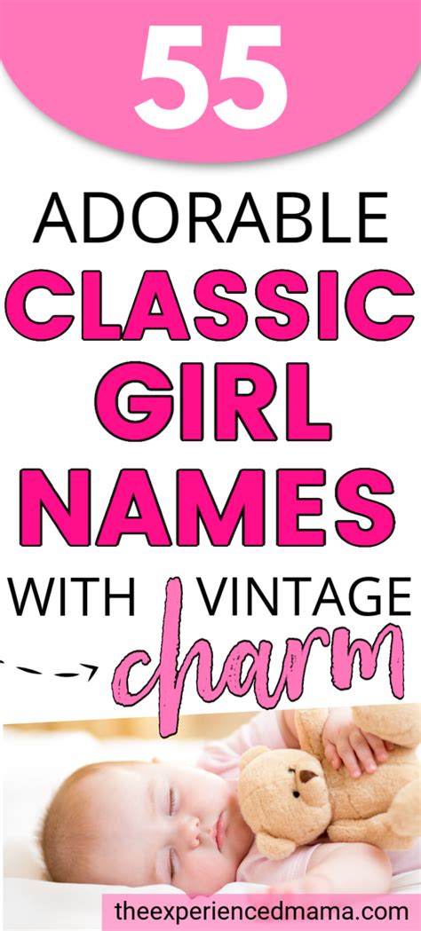 55+ Adorable Classic Girl Names with Vintage Charm - Growing Serendipity