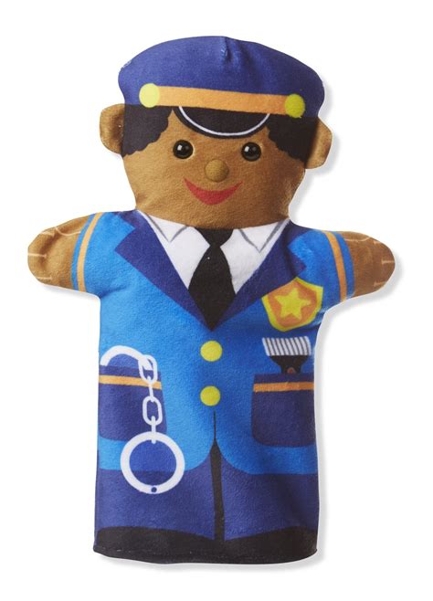 Melissa And Doug Jolly Helpers Hand Puppets Construction Worker Doctor
