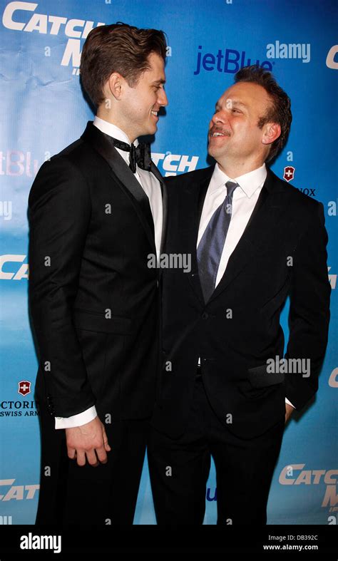 Aaron Tveit And Norbert Leo Butz Opening Night After Party For The