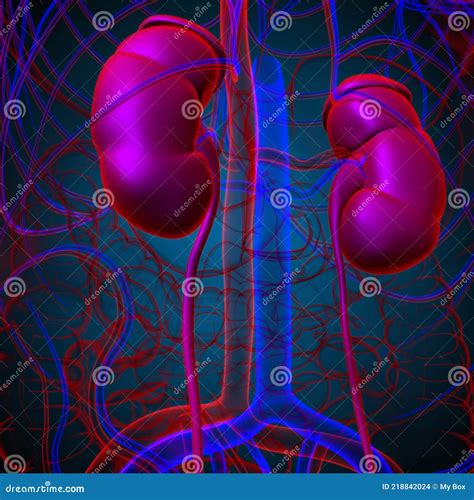 Urinewegstelsel Nieren Met Blaasanatomie Voor Medisch Gebruik 3d