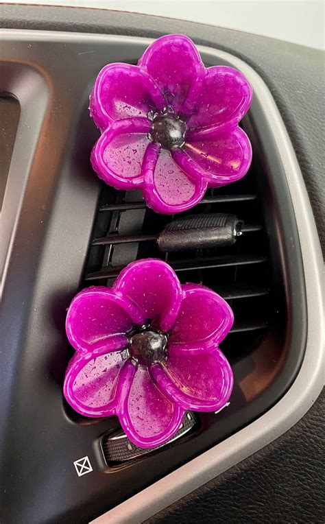 Flower Vent Clip Car Fresheners Car Freshies Freshie Air Etsy 日本