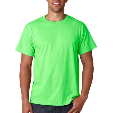Fruit Of The Loom 3930 Lightweight Cotton T Shirt Neon Green 3xl