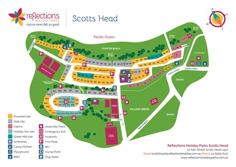 Scotts Head Holiday Park Map Reflections Holiday Park